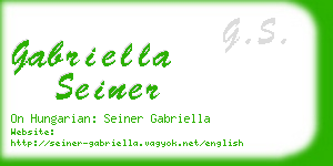 gabriella seiner business card